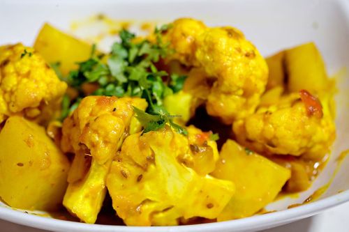Potato and Cauliflower Curry - Healthy Vegan Recipes - HappyCow