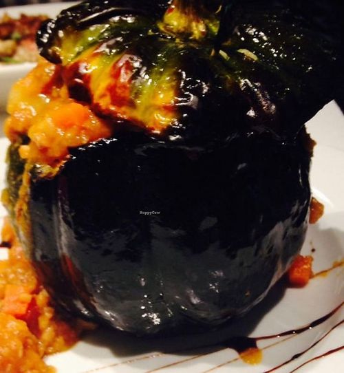 Stuffed Acorn Squash with Wild Rice, Carrots,... - Healthy Vegan Recipes - HappyCow