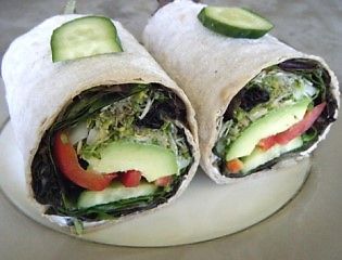 Lavash Veggie Wraps - Healthy Vegan Recipes - HappyCow