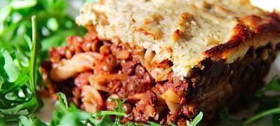 Lentil Lasagna with Cashew Cream Sauce - Healthy Vegan Recipes - HappyCow