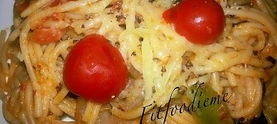 Spaghetti with Cherry Tomato Parsley - Healthy Vegan Recipes - HappyCow