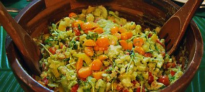 Cauliflower Salad with Golden Berries - Healthy Vegan Recipes - HappyCow