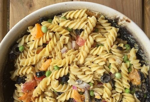 Easy Peasy Macaroni Salad - Healthy Vegan Recipes - HappyCow