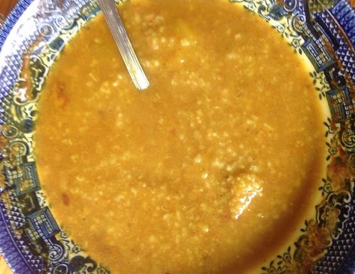Turmeric Oats with Peanut Butter - Healthy Vegan Recipes - HappyCow