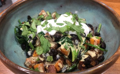 Black Bean Sweet Potato Bowl - Healthy Vegan Recipes - HappyCow