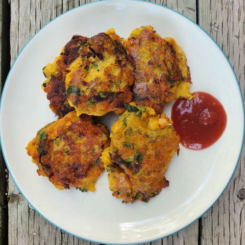 Red Lentil Fritters - Healthy Vegan Recipes - HappyCow