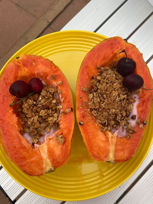 Papaya Yogurt Parfait - Healthy Vegan Recipes - HappyCow
