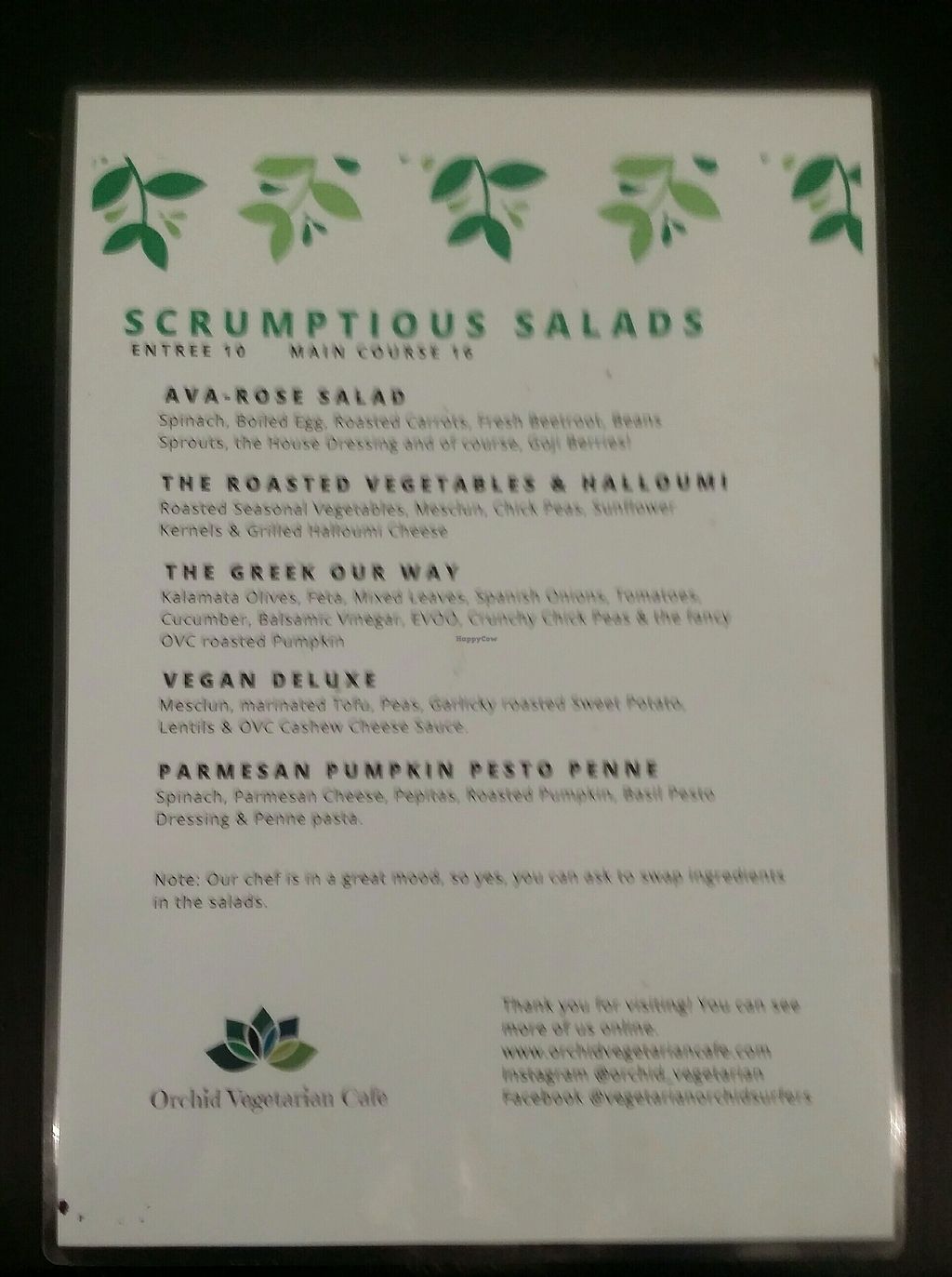 CLOSED Orchid Vegetarian Cafe Surfers Paradise Queensland Restaurant