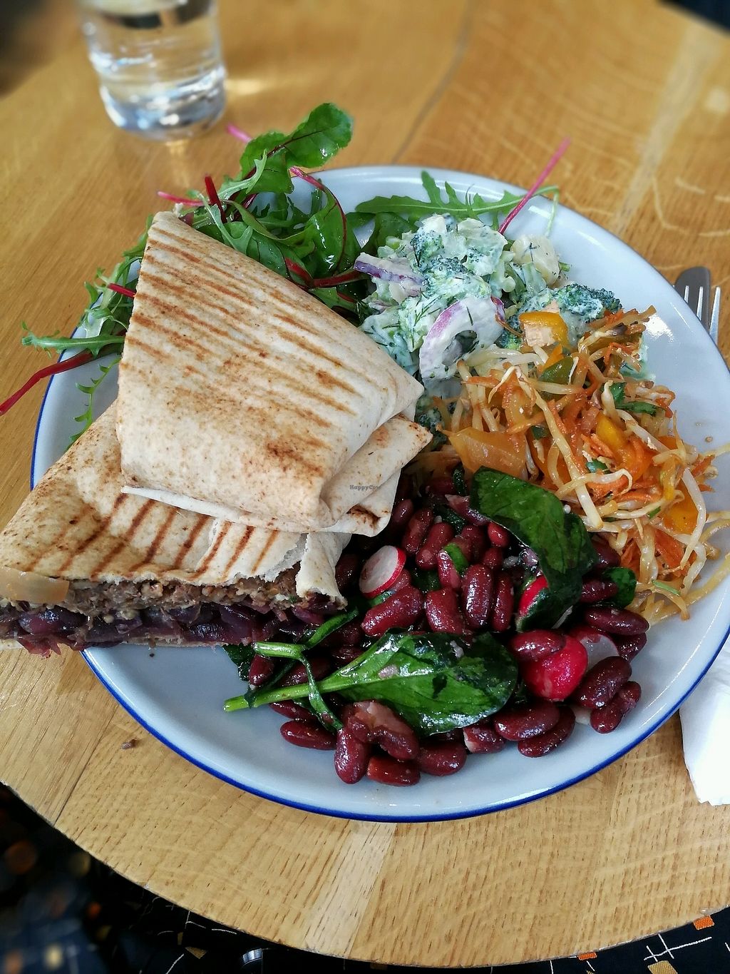 Henderson S And Salad Table Edinburgh Health Hycow Vegan Haggis Wrap With 3 Salads From The Bar At Henderson S And Salad Table In