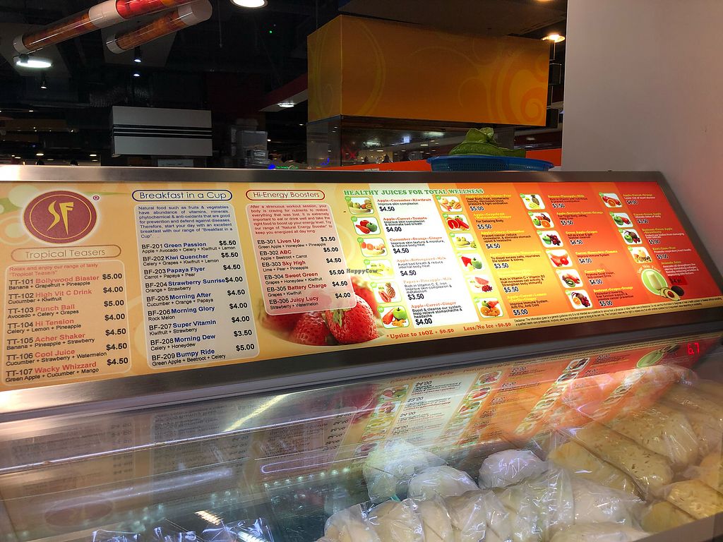 SF Fruits & Juices Causeway Point North Singapore Juice Bar HappyCow