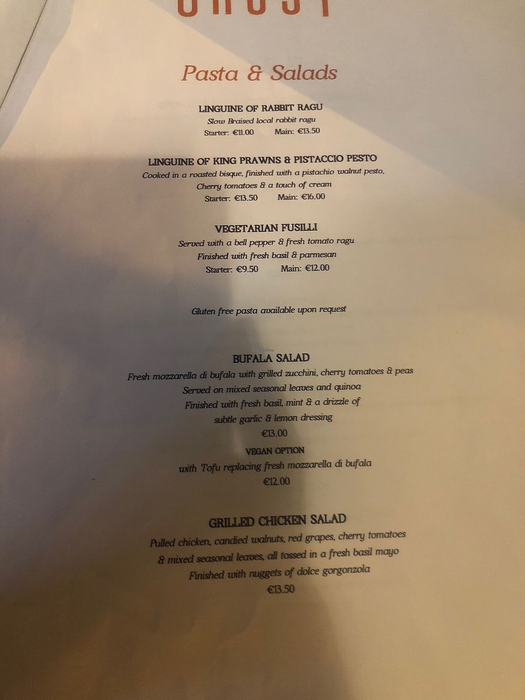 Crust St Julians Restaurant HappyCow