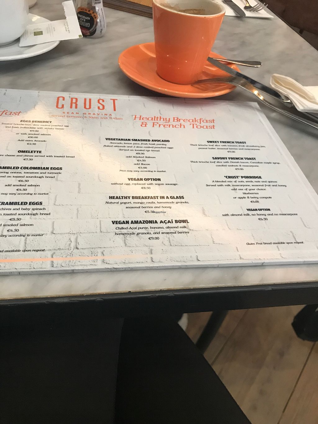 Crust St Julians Restaurant HappyCow