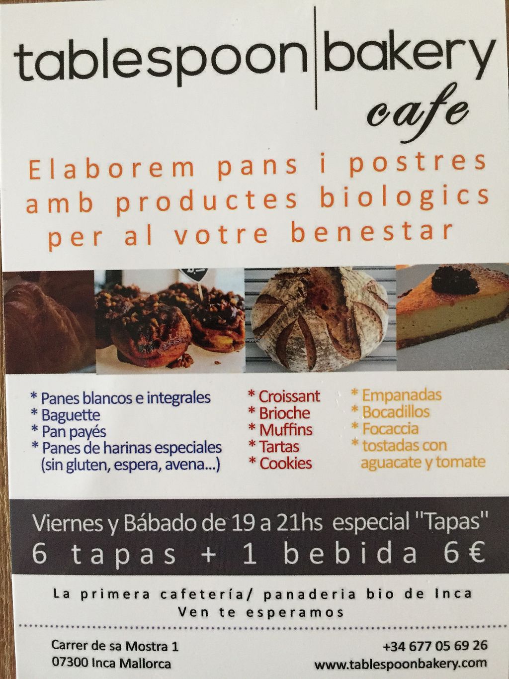 CLOSED Tablespoon Bakery Cafe Mallorca Restaurant HappyCow