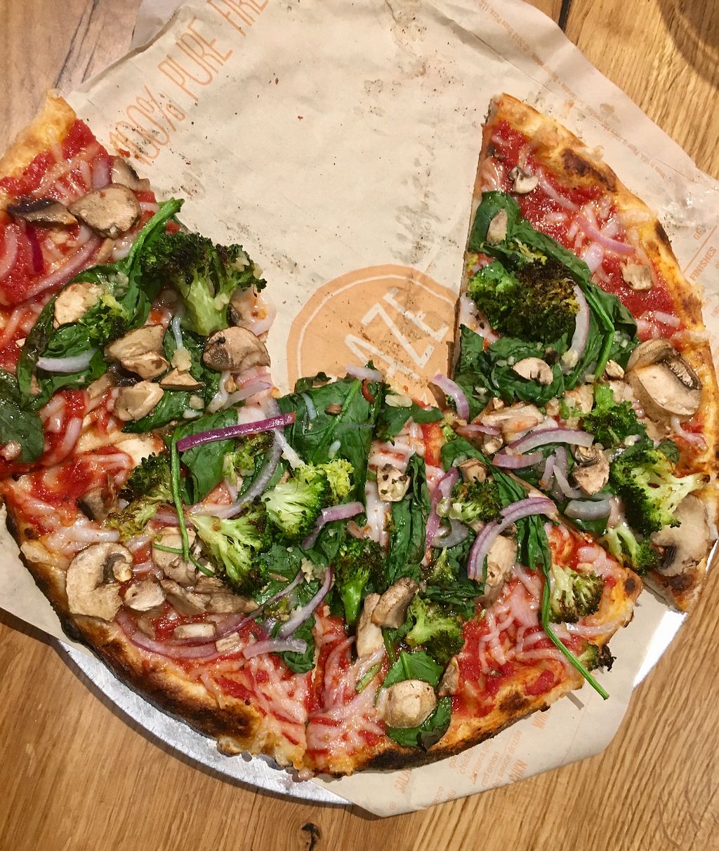 Blaze Pizza Durham North Carolina Restaurant HappyCow