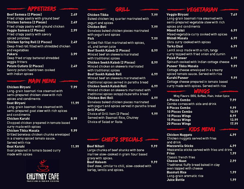 CLOSED Chutney Cafe Houston Texas Restaurant HappyCow