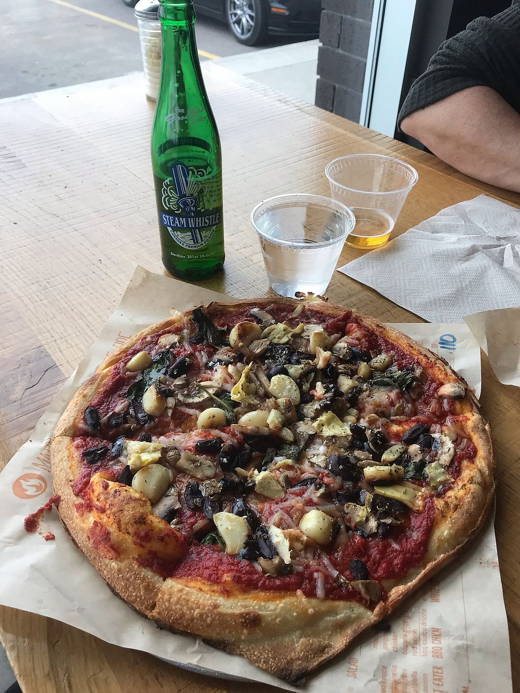 Blaze Pizza Brewery District Edmonton Alberta Restaurant HappyCow