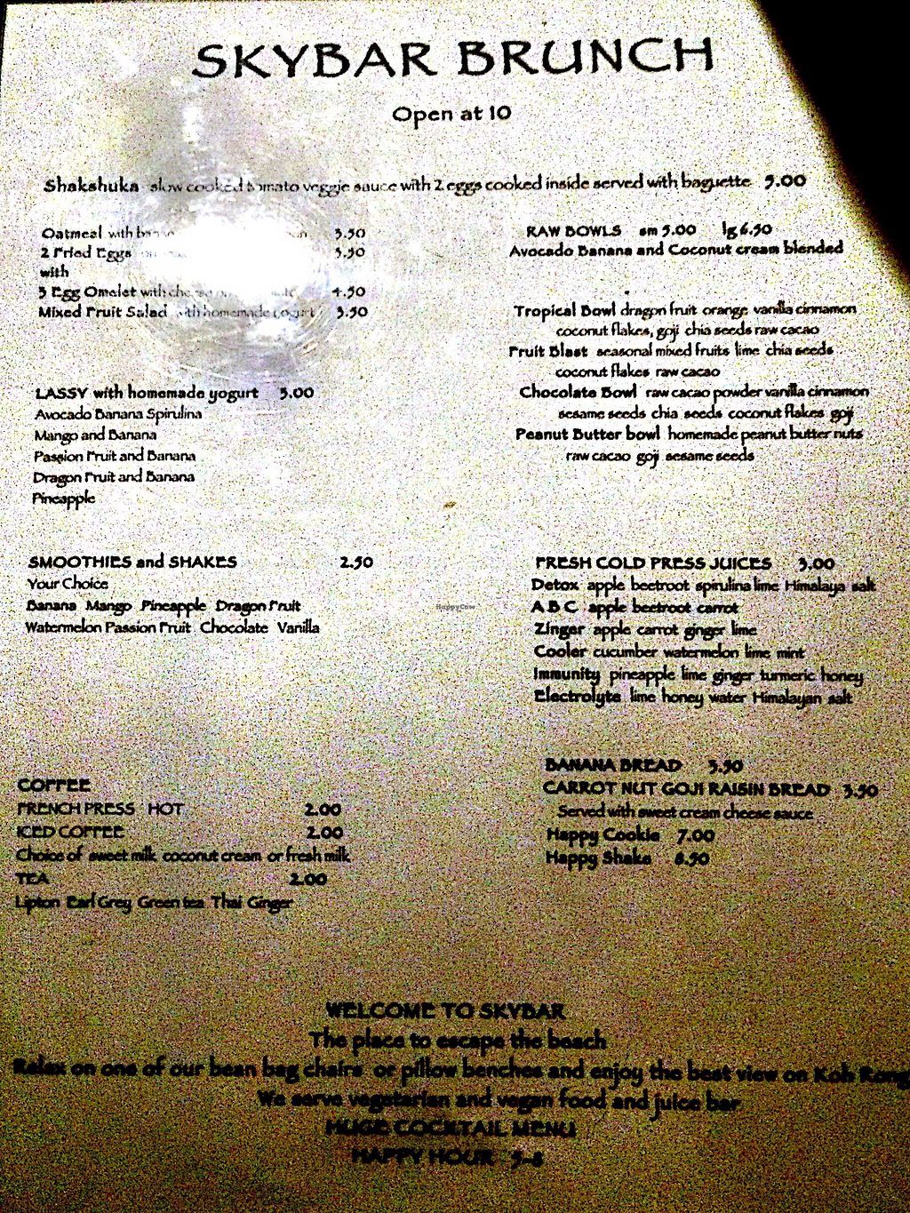 CLOSED: Sky Bar - Koh Rong Restaurant - HappyCow