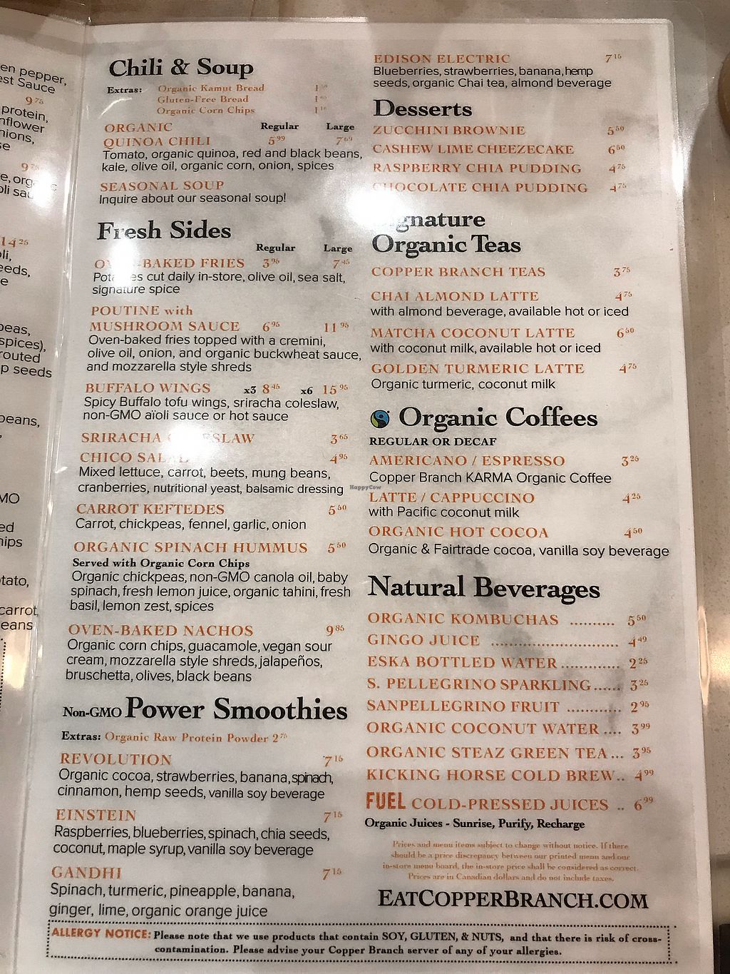 Copper Branch Mavis Rd Mississauga Ontario Restaurant HappyCow