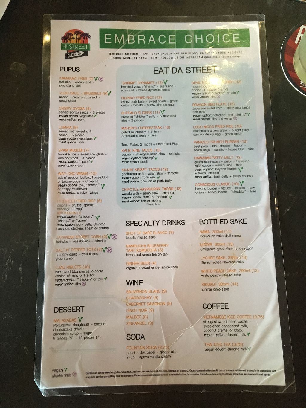 Hi Street Kitchen Tap San Diego California Restaurant Happycow