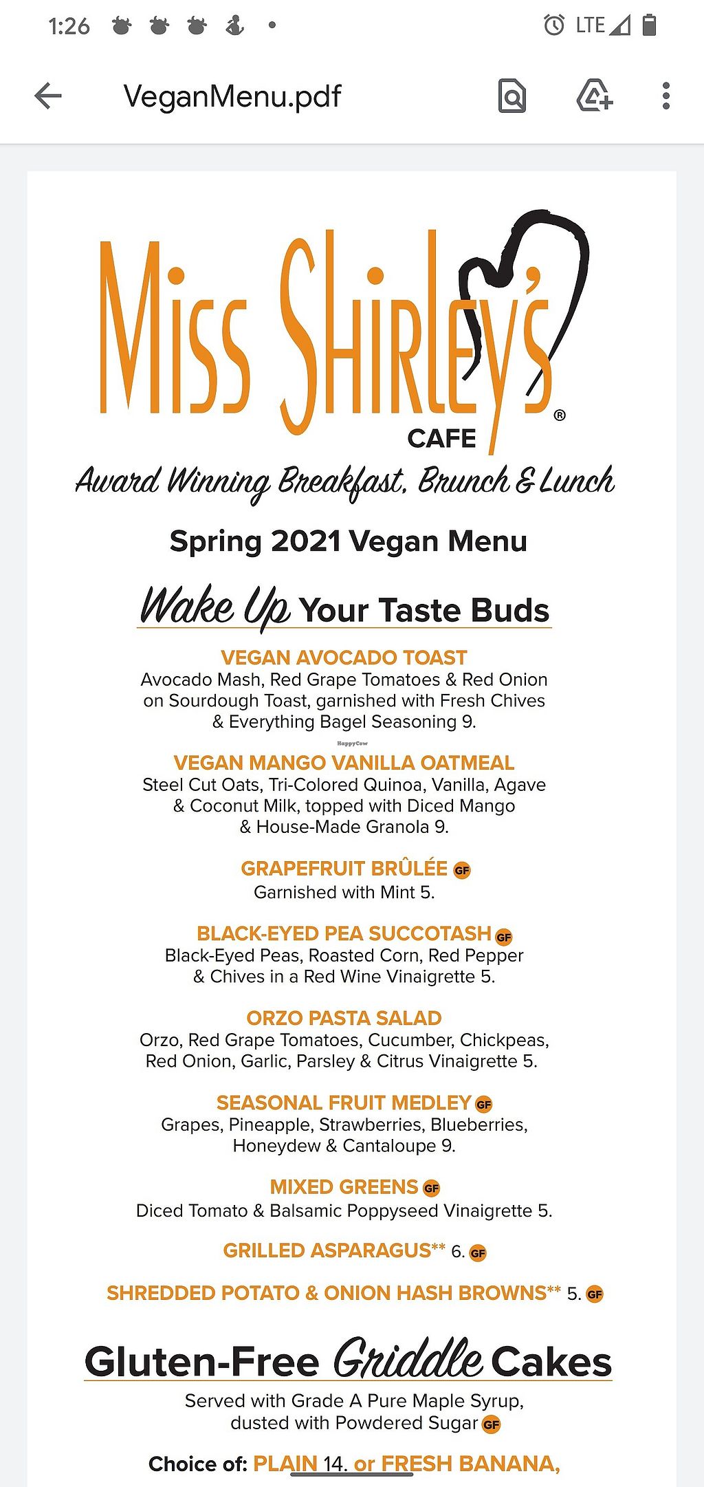 Miss Shirley's Annapolis Maryland Restaurant HappyCow