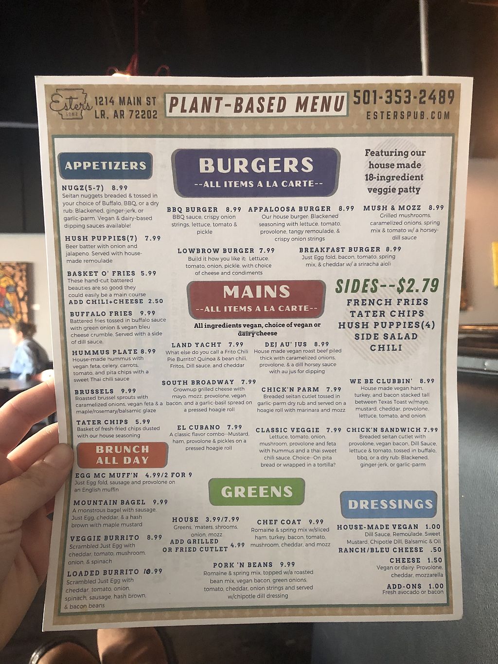 CLOSED Ester's SOMA Little Rock Arkansas Restaurant HappyCow