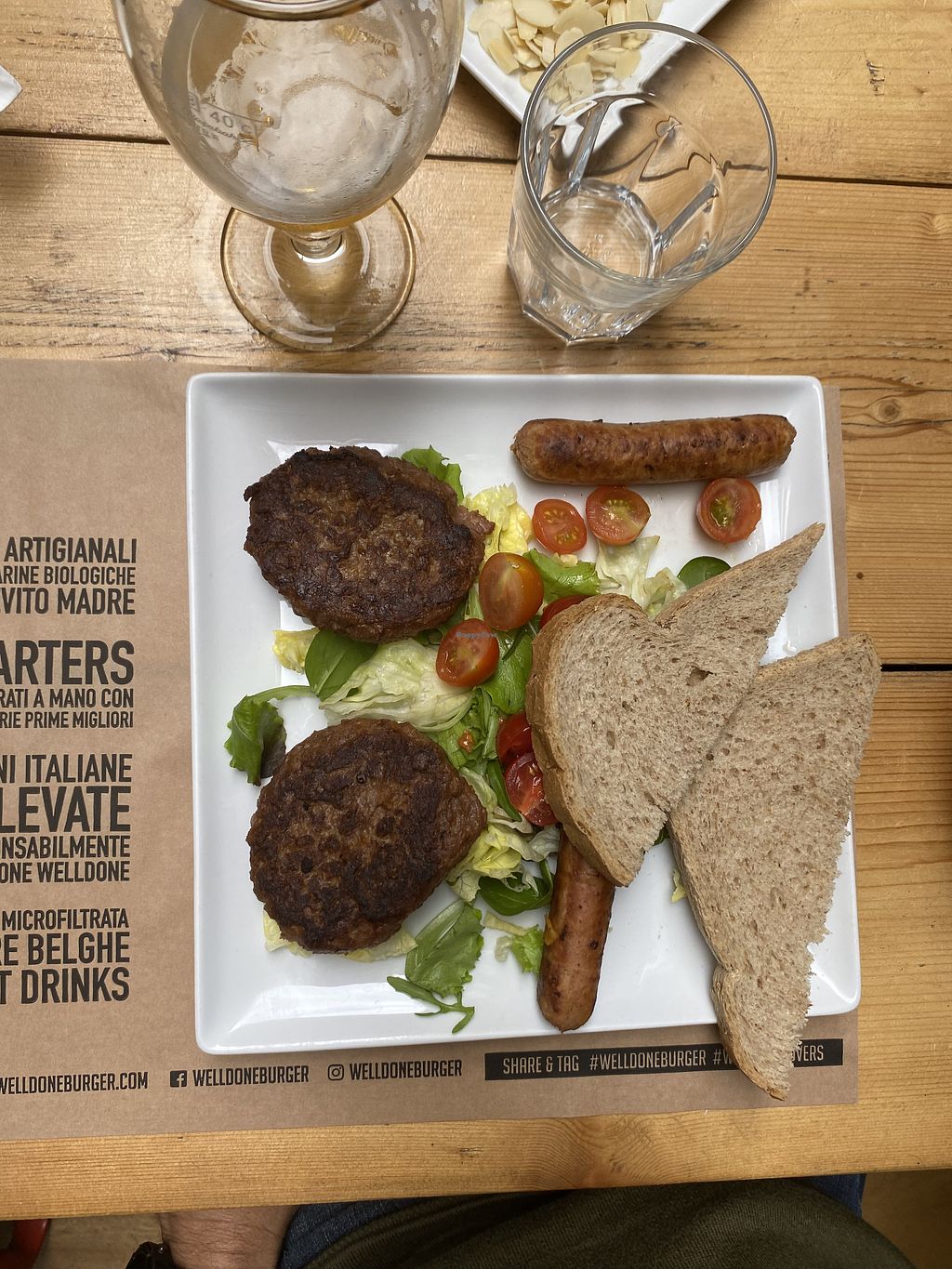 WellDone Burger Caprarie Bologna Restaurant HappyCow