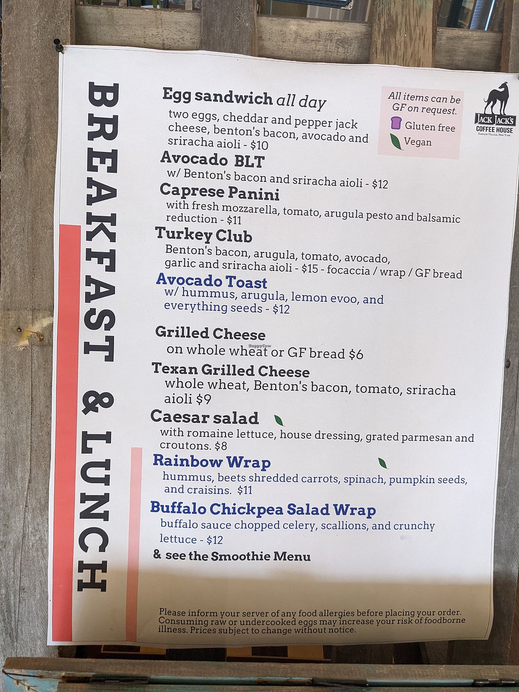 Jack Jack's Coffee House Babylon New York Coffee & Tea HappyCow