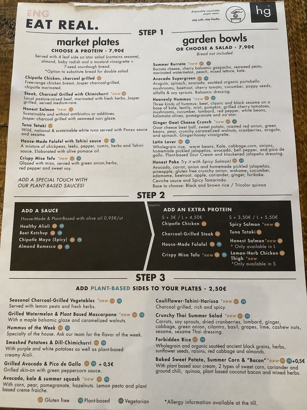 Honest Greens Barcelona Restaurant Happycow