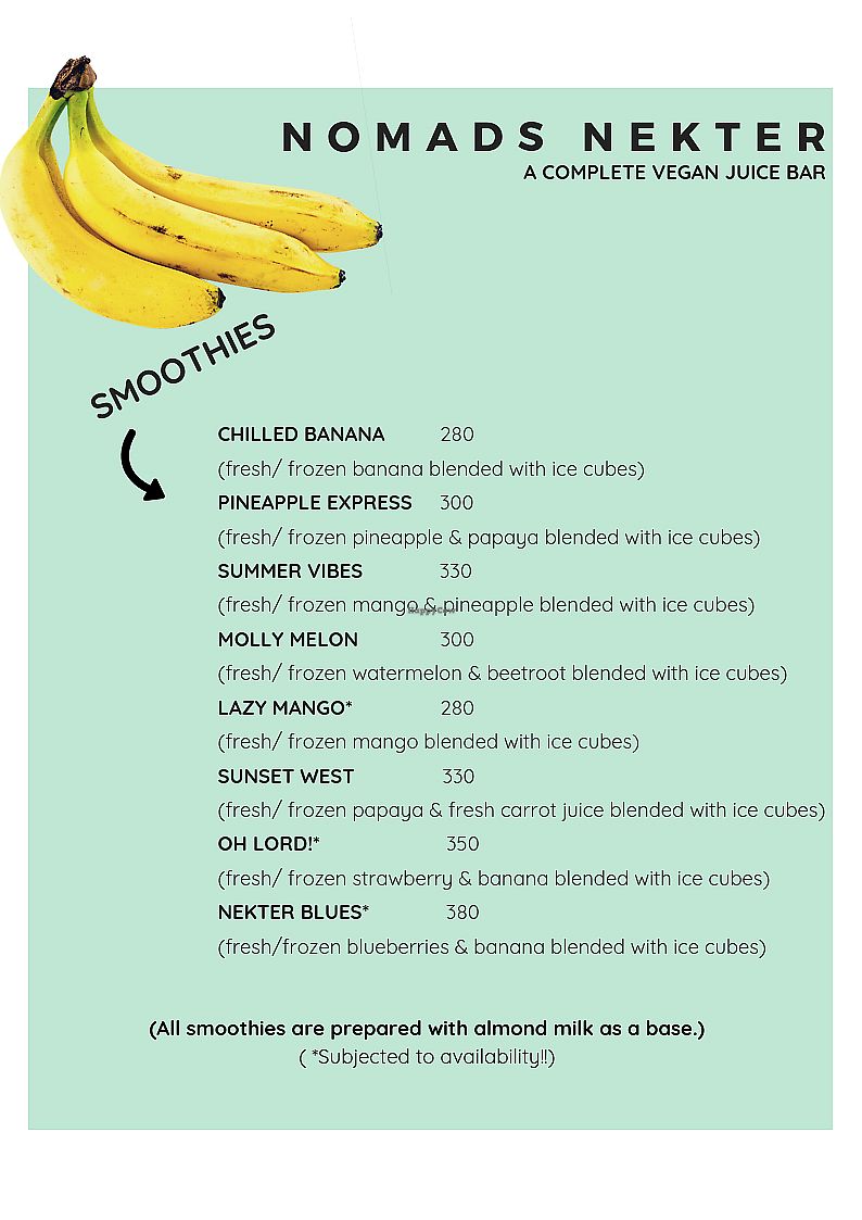 CLOSED Nomads Nekter Kathmandu Juice Bar HappyCow