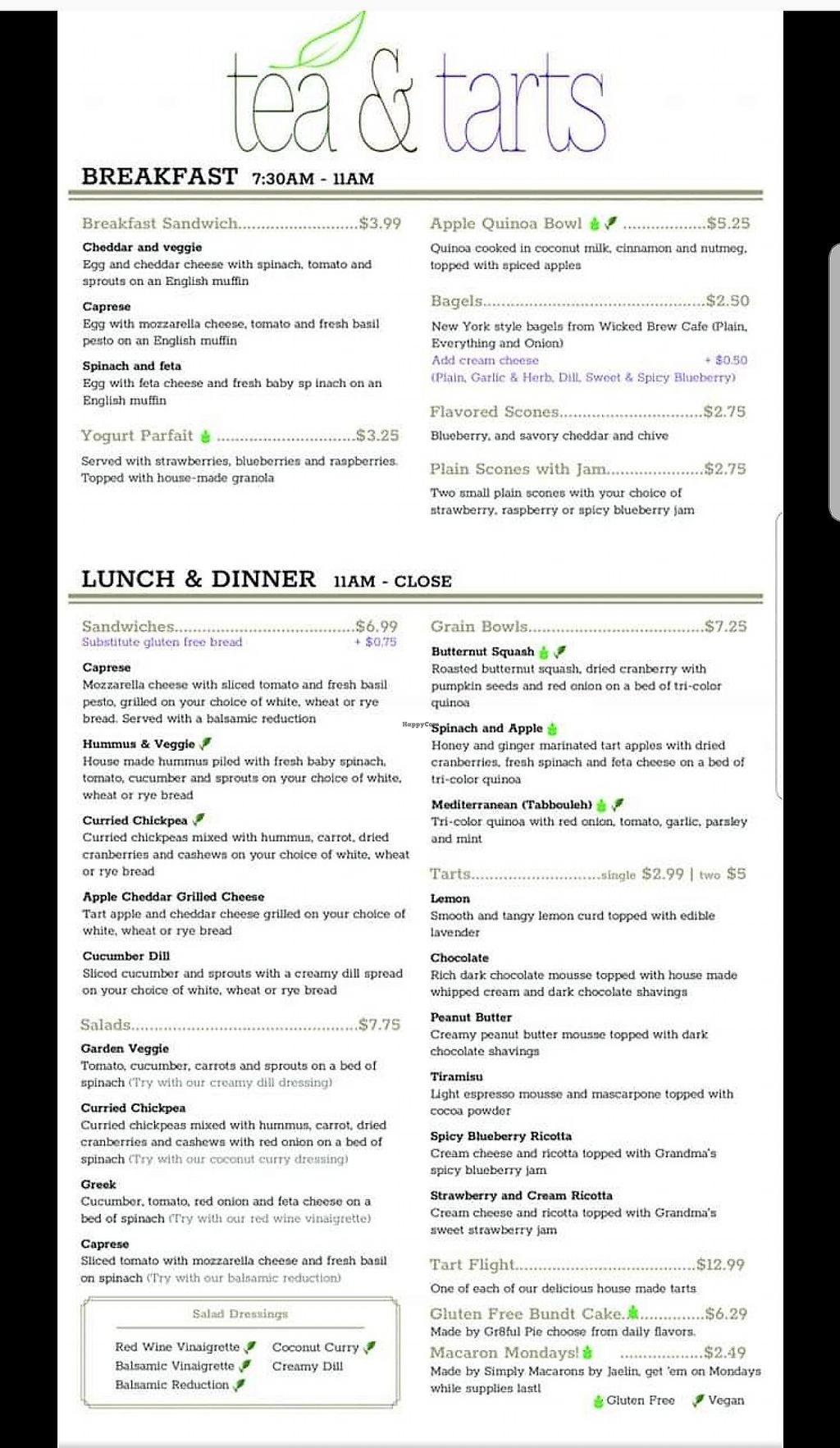 CLOSED Tea & Tarts Bangor Maine Restaurant HappyCow