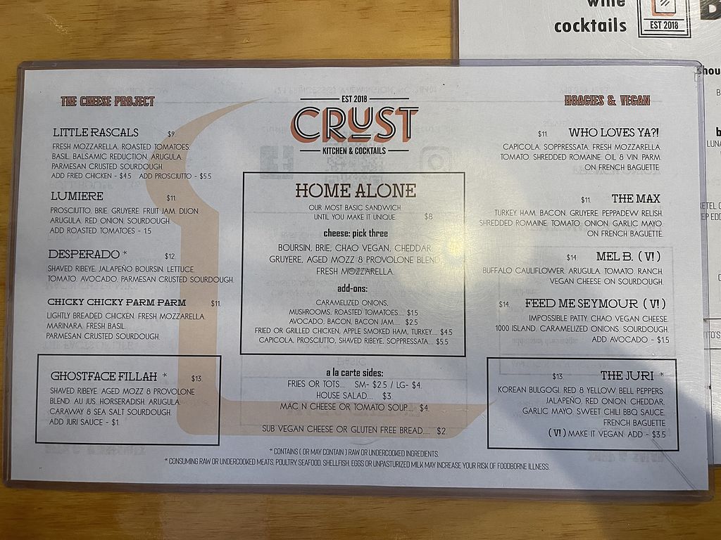 CLOSED Crust Kitchen and Cocktails Wilmington North Carolina
