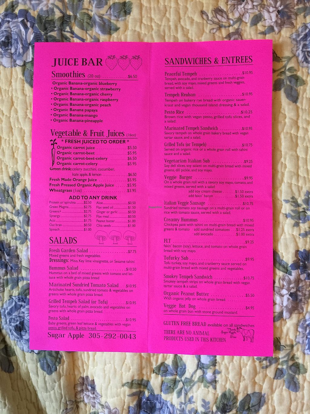 Sugar Apple Organic Cafe Key West Florida Restaurant HappyCow