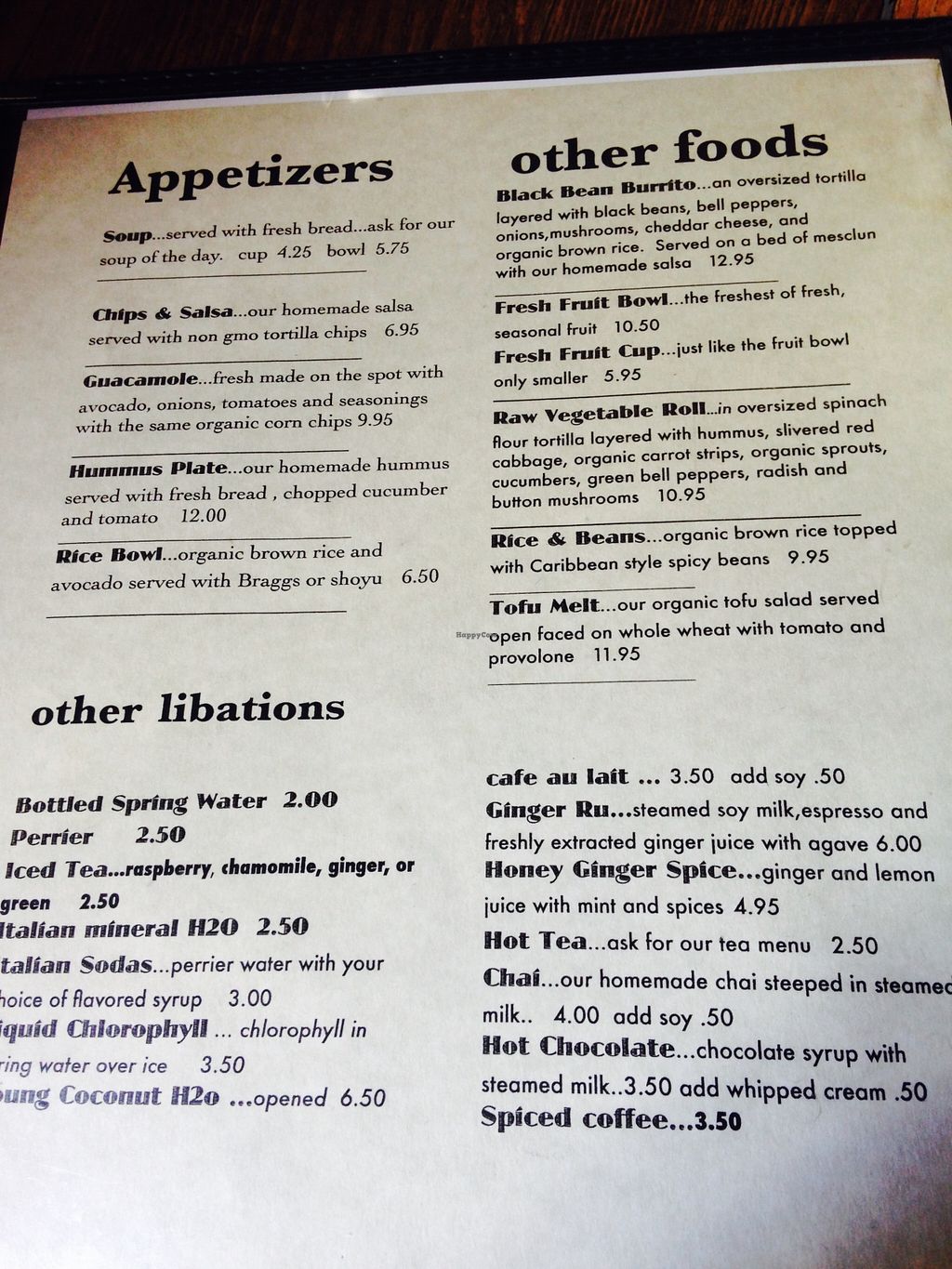 Liquid Earth Baltimore Maryland Restaurant HappyCow