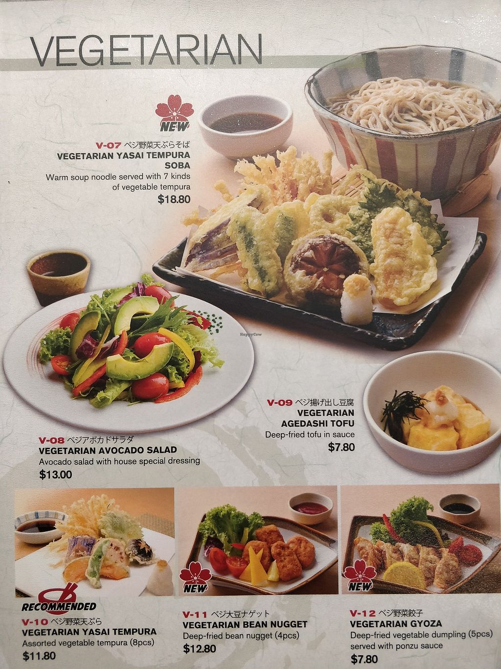 Shimbashi Soba Central Singapore Restaurant HappyCow