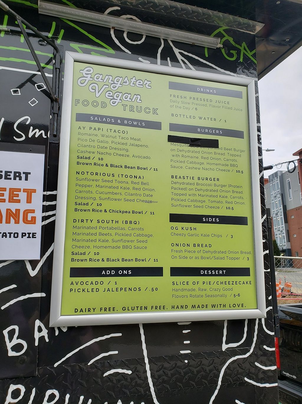 CLOSED Gangster Vegan Food Truck Cary North Carolina Food Truck