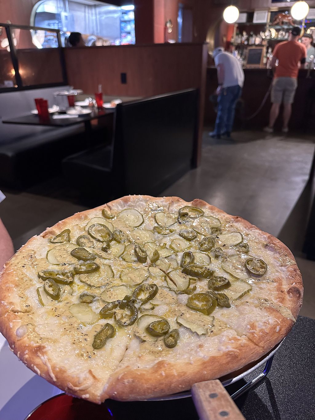 Yellow Brick Pizza Rich St Columbus Ohio Restaurant HappyCow