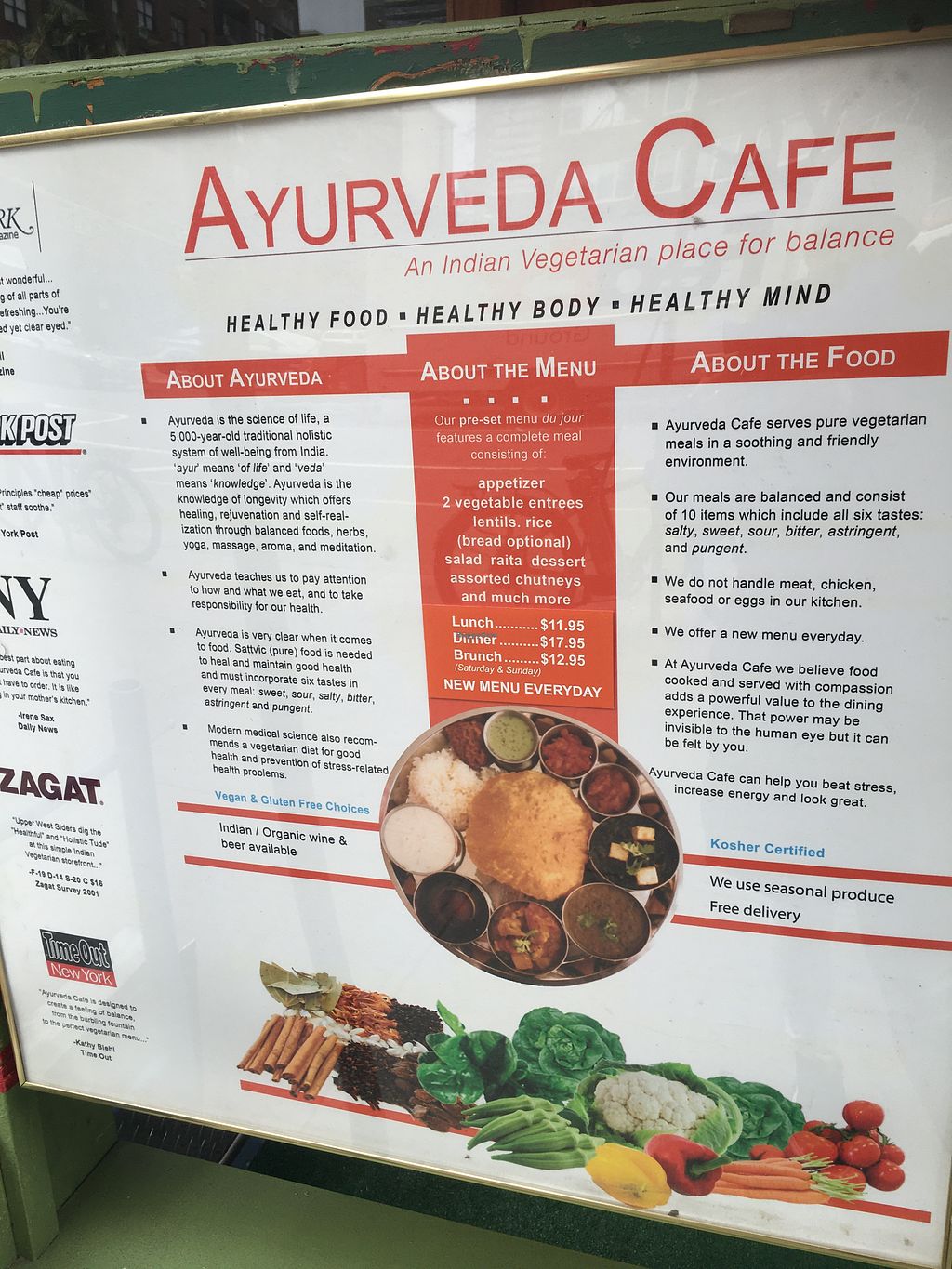 CLOSED Ayurveda Cafe New York City New York Restaurant HappyCow
