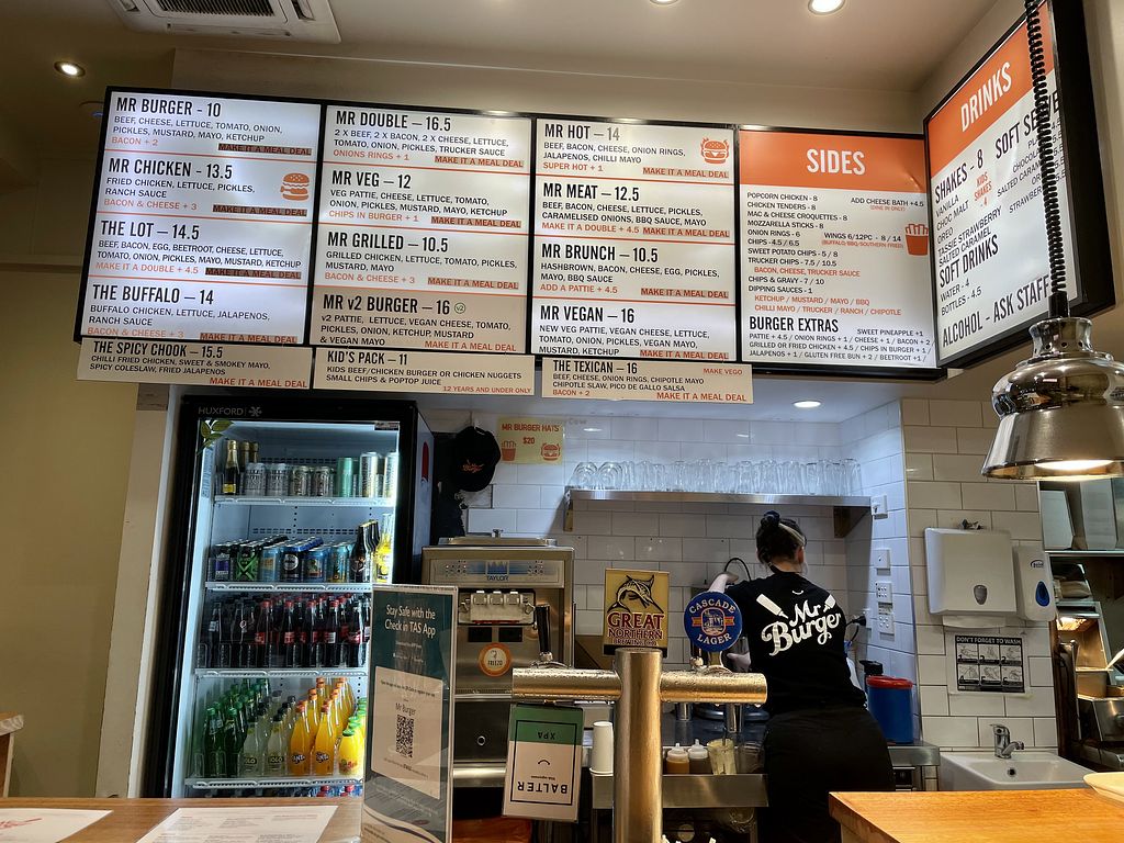 Mr burger hobart tasmania restaurant happycow
