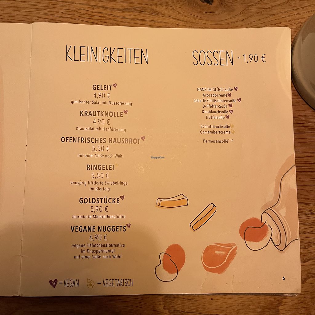 Hans Im Glueck Ulm Menu