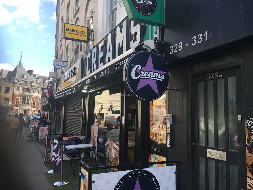 Creams Cafe Kings Cross London Ice Cream HappyCow