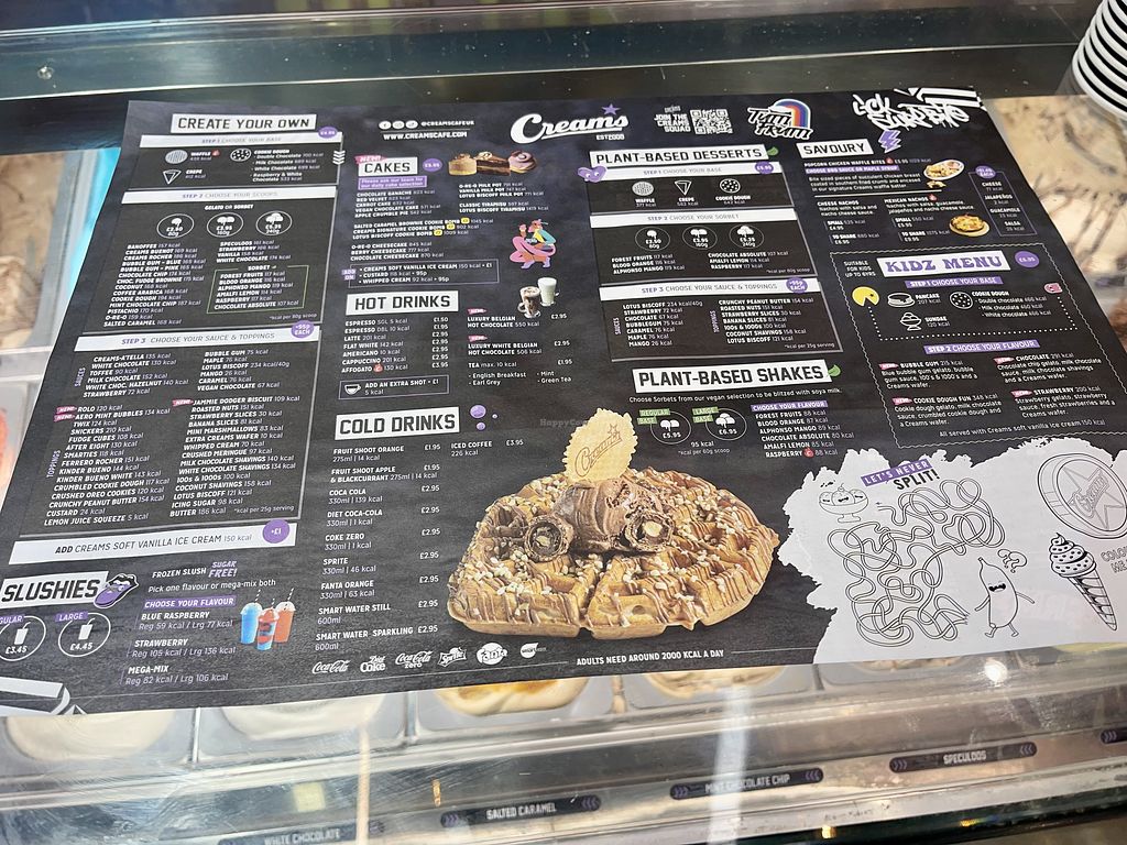 Creams Cafe Kings Cross London Ice Cream HappyCow