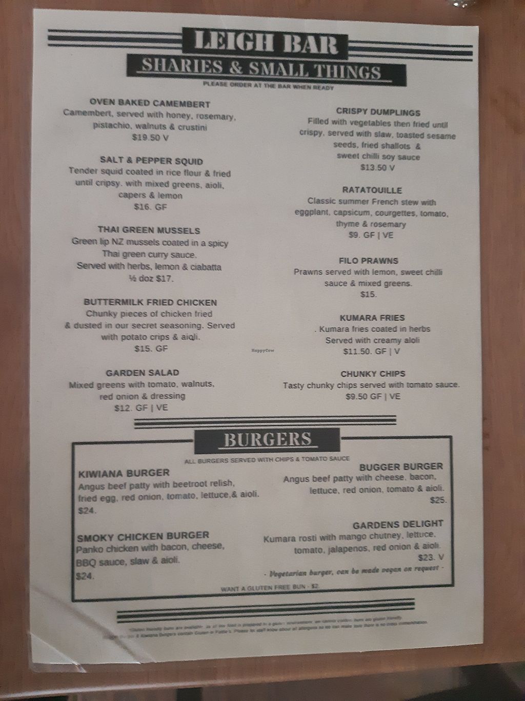 Leigh Bar and Eatery Leigh Restaurant HappyCow