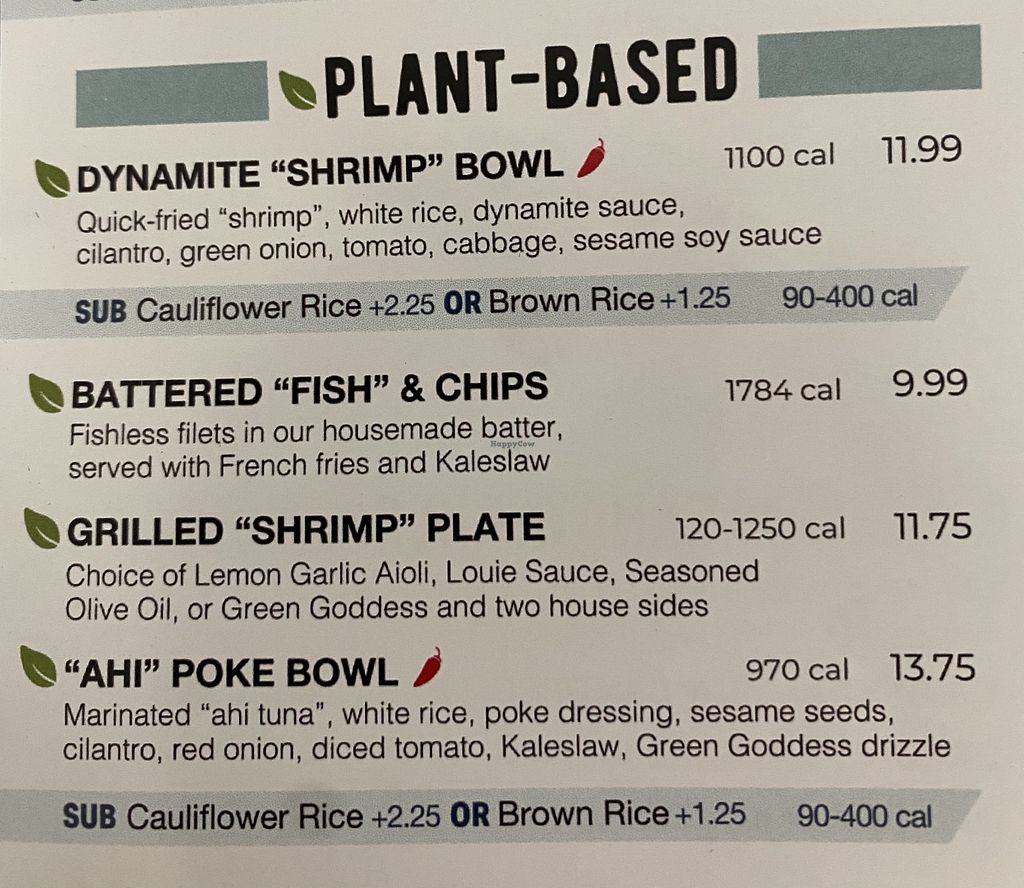 California Fish Grill Palmdale California Restaurant HappyCow