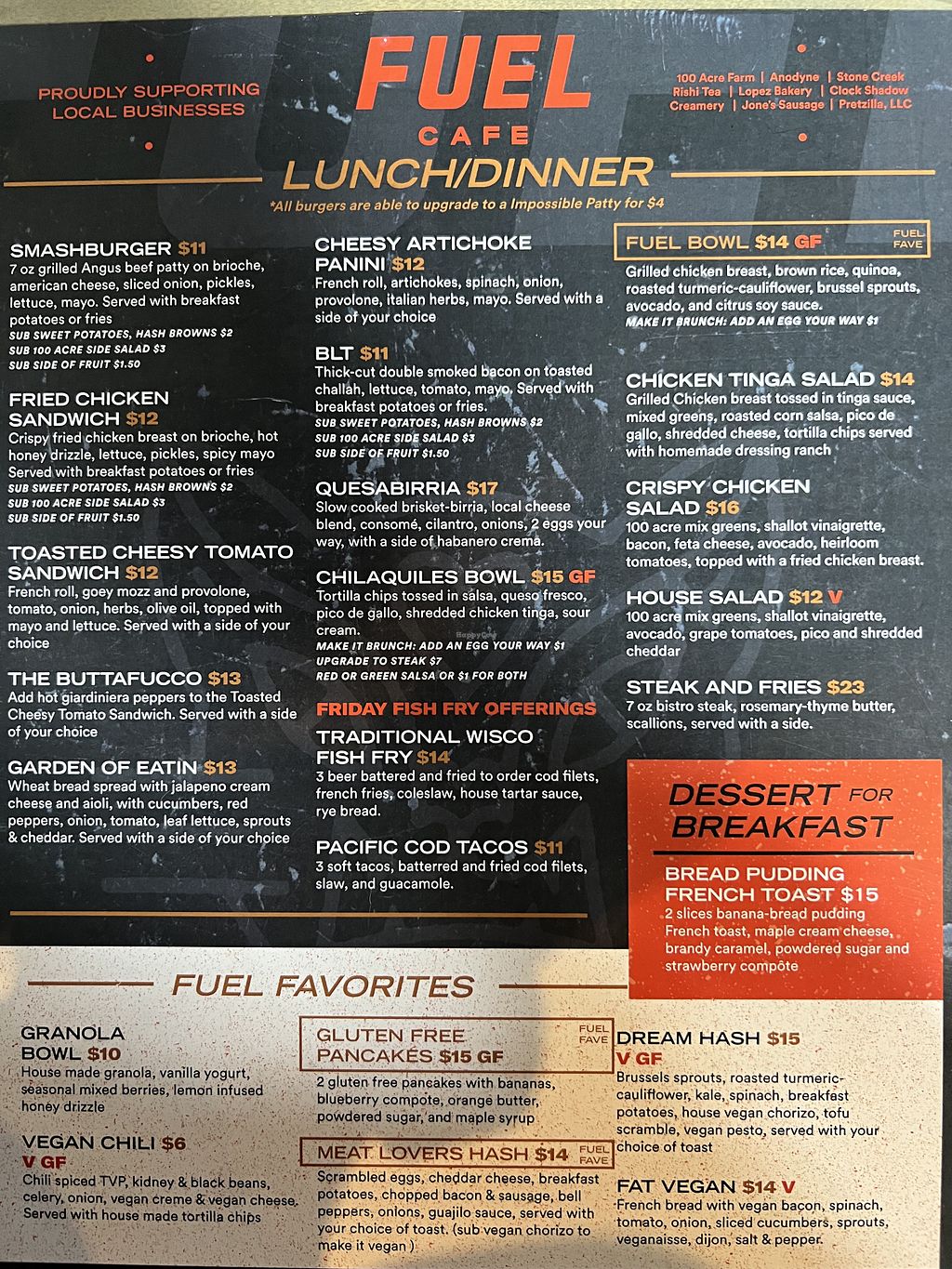 Fuel Cafe 5th St Milwaukee Wisconsin Restaurant HappyCow