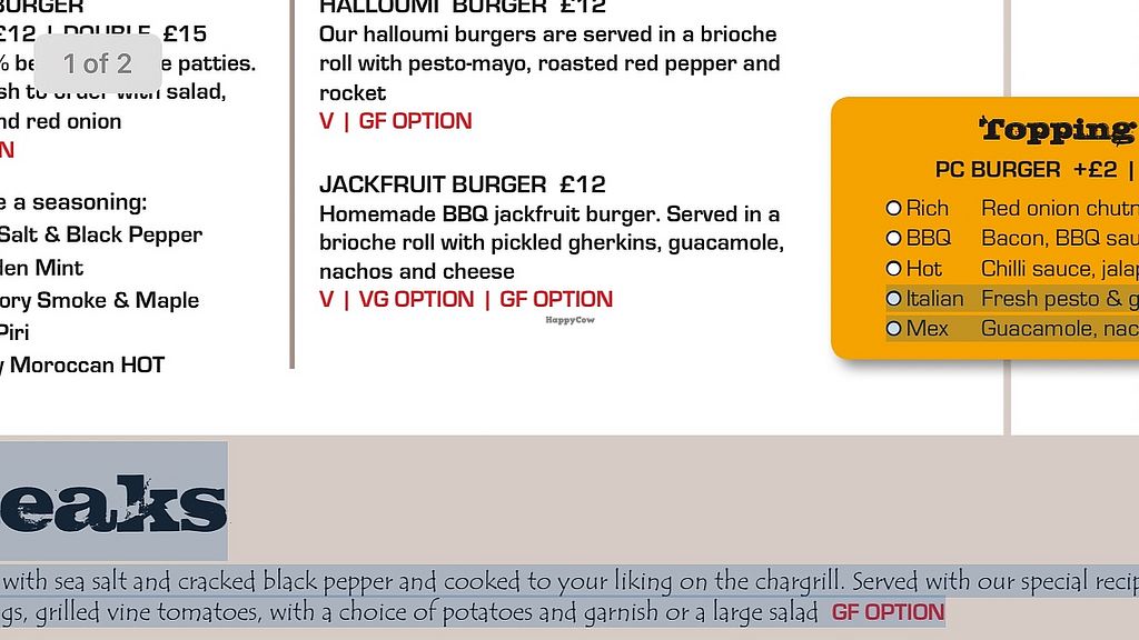 CLOSED The Peppercorn Restaurant & Grill Narberth Restaurant HappyCow