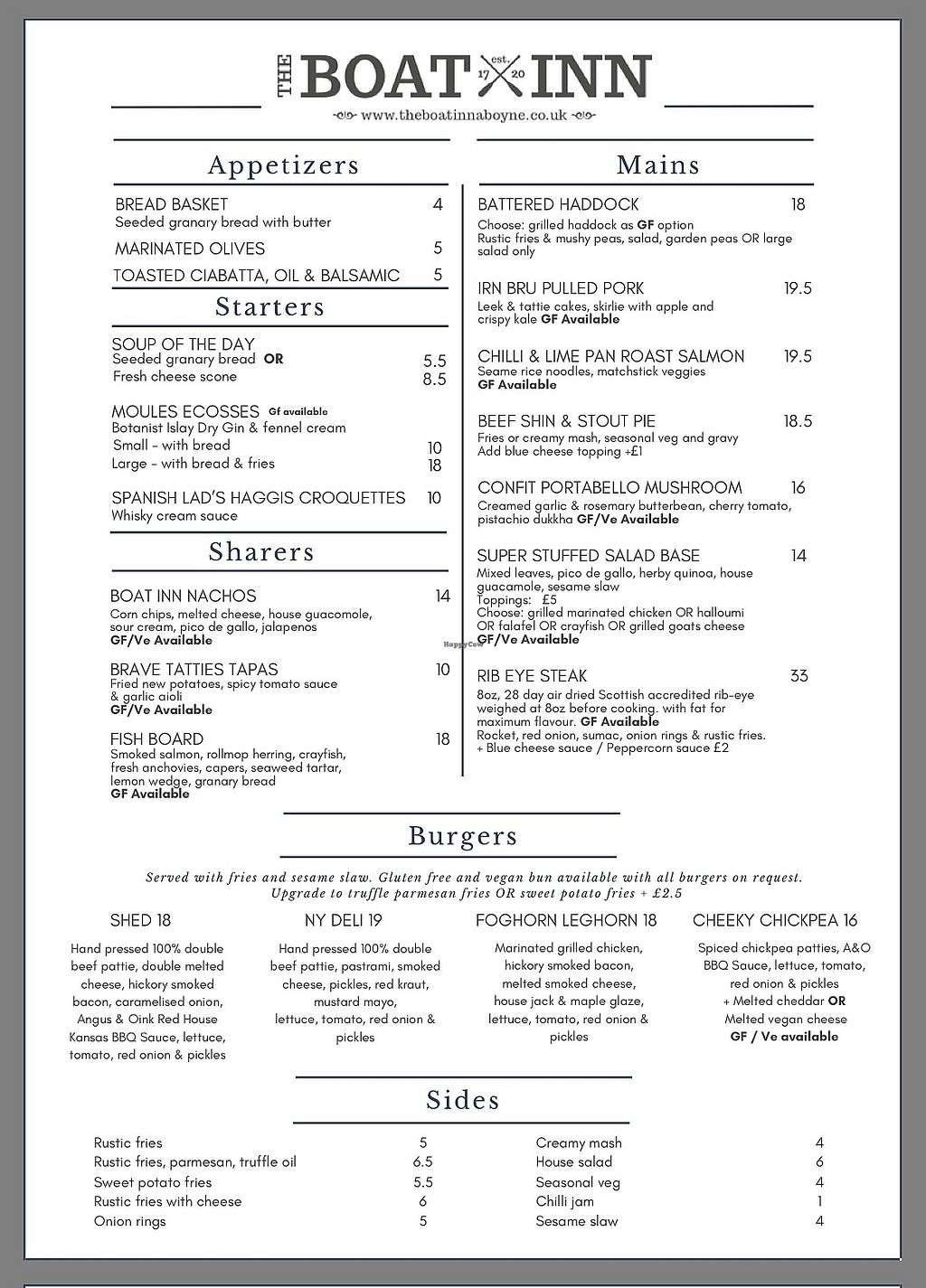 The Boat Inn - Aboyne Restaurant - HappyCow