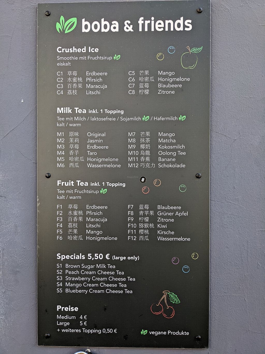 CLOSED boba & friends Hamburg Coffee & Tea HappyCow