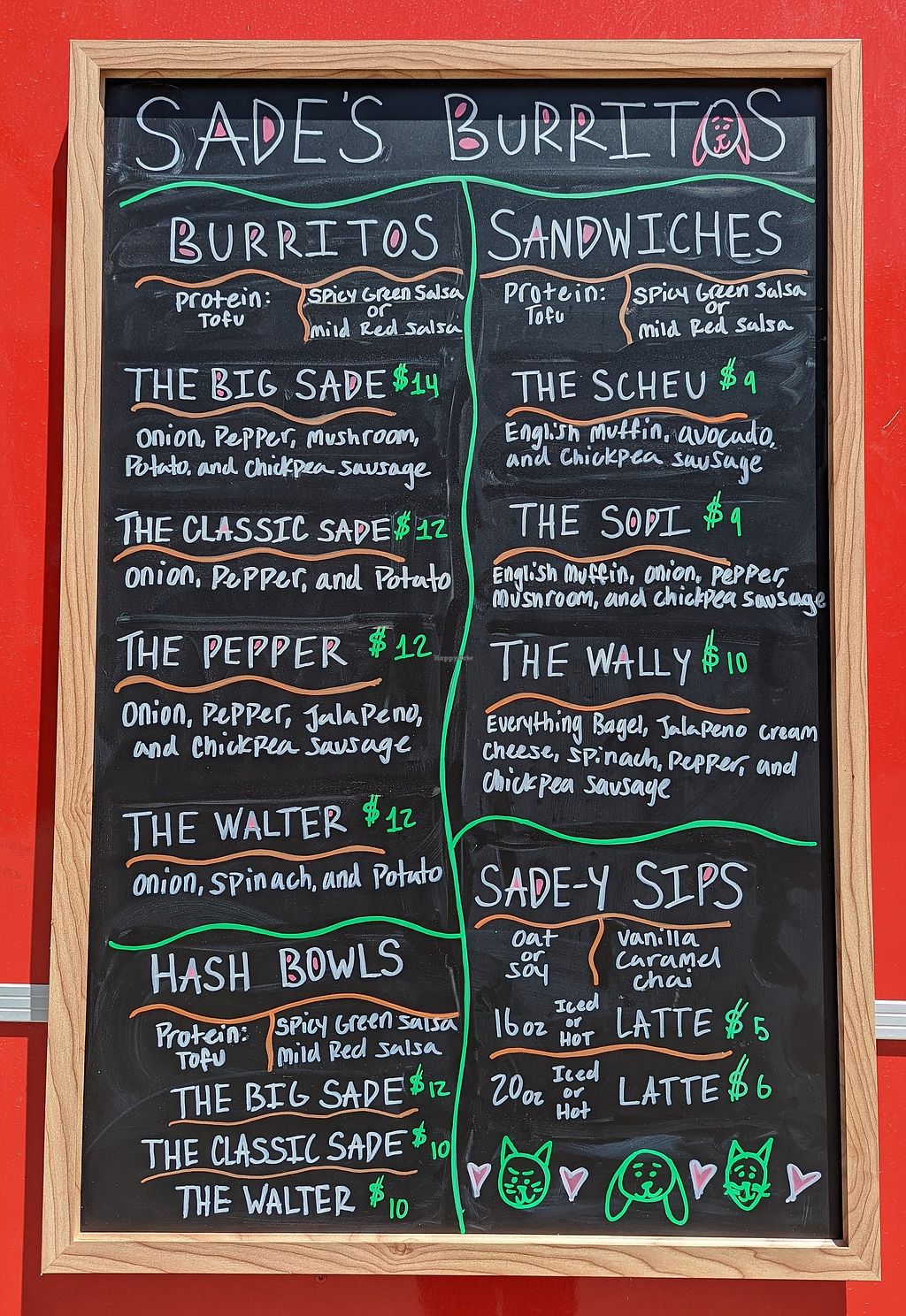 CLOSED Sade's Burritos Salt Lake City Utah Food Truck HappyCow