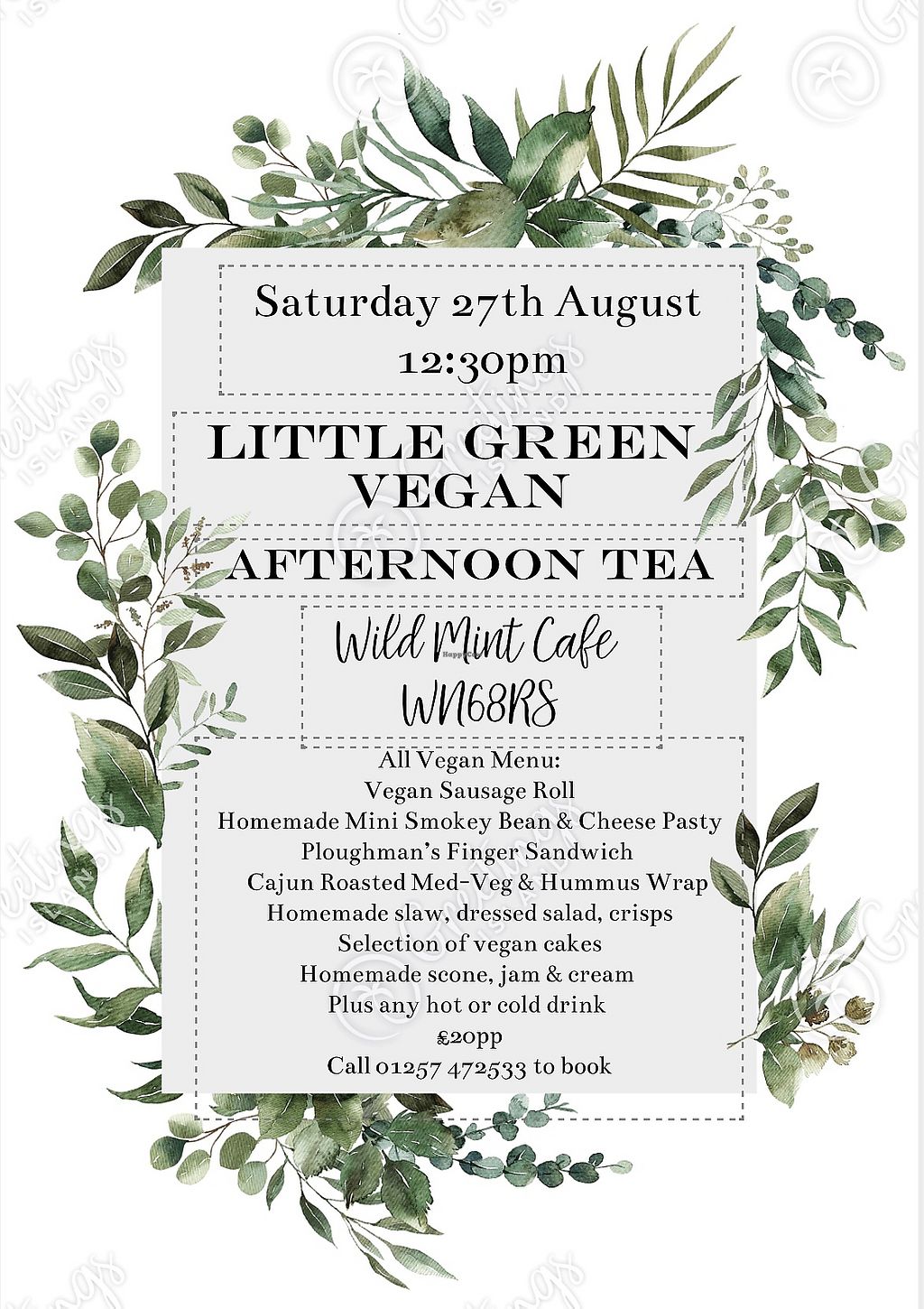 Wild Mint Cafe Wigan Restaurant HappyCow