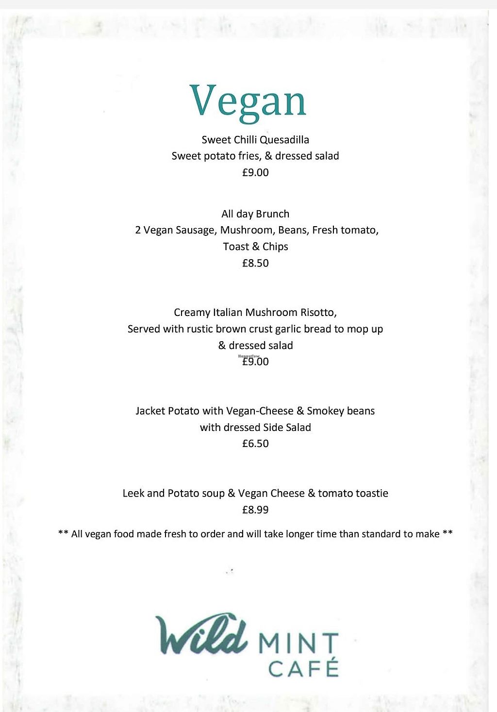 Wild Mint Cafe Wigan Restaurant HappyCow